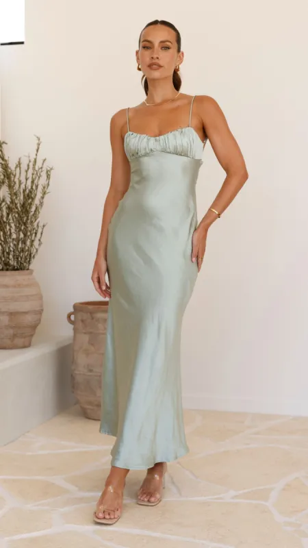 Rue Maxi Dress - Sage sold by Billy J