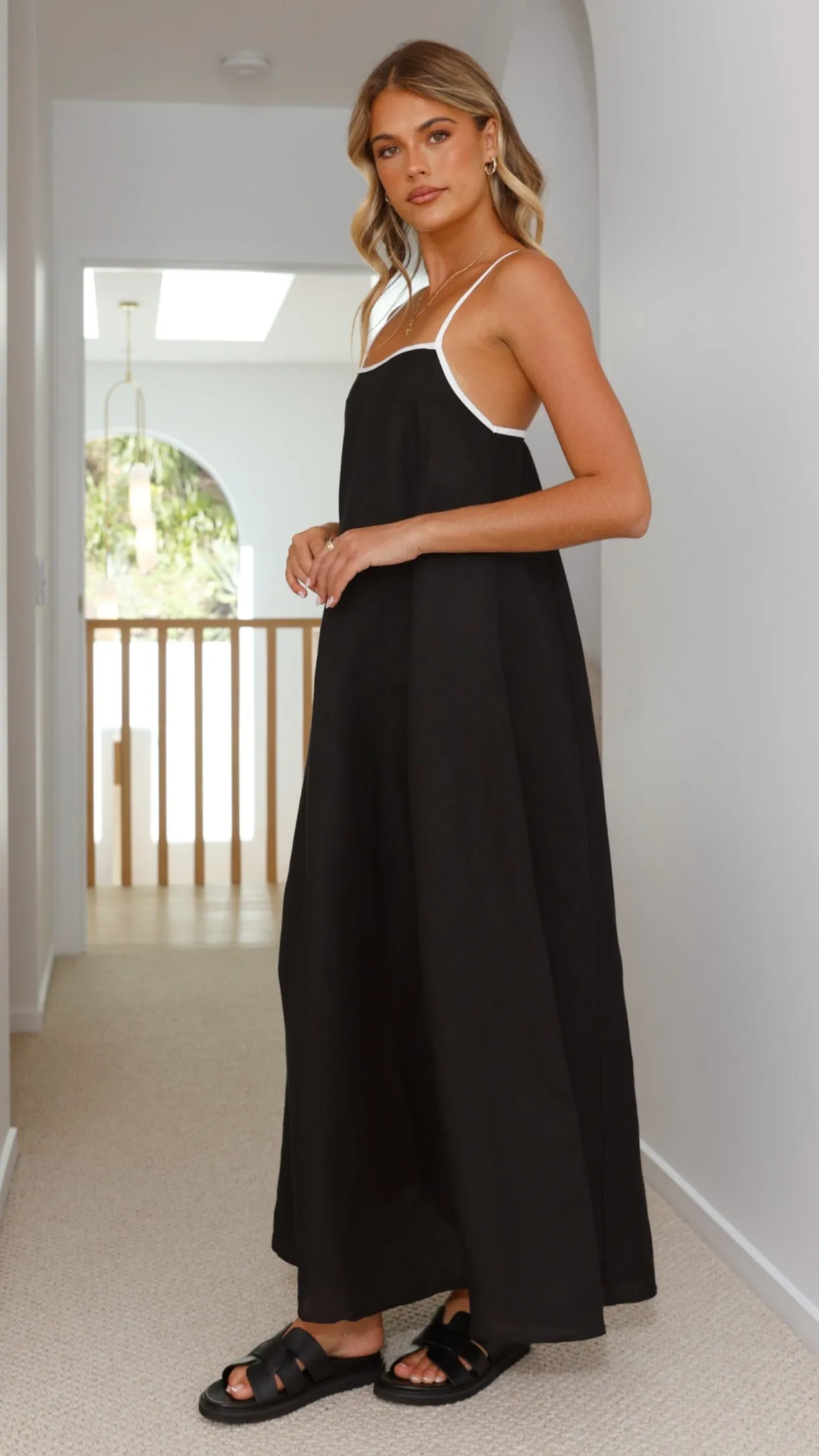 Sail Away Contrast Dress - Black / White sold by Billy J product image thumbnail 3