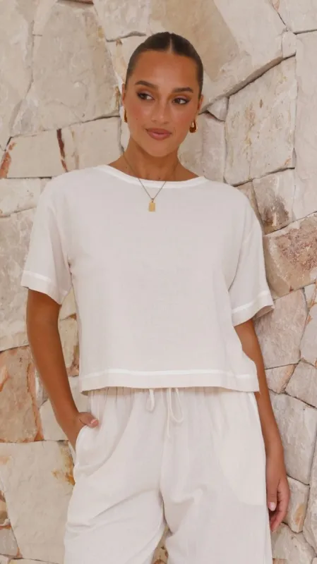 Morgan Top - Cream sold by Billy J