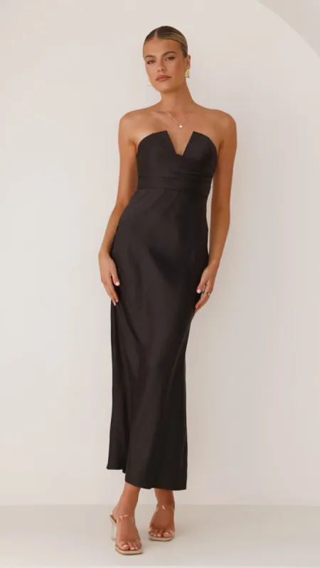 Valerie Maxi Dress - Black sold by Billy J