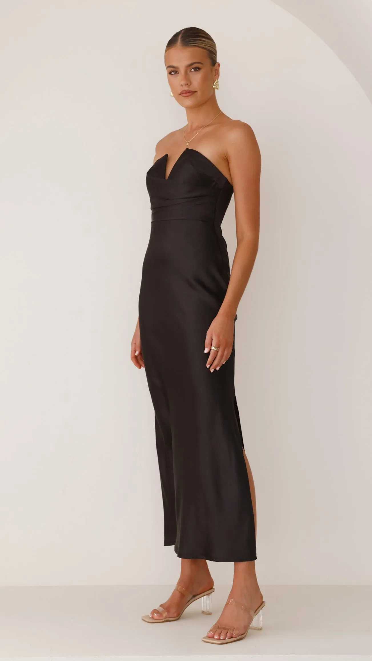 Valerie Maxi Dress - Black sold by Billy J product image thumbnail 4