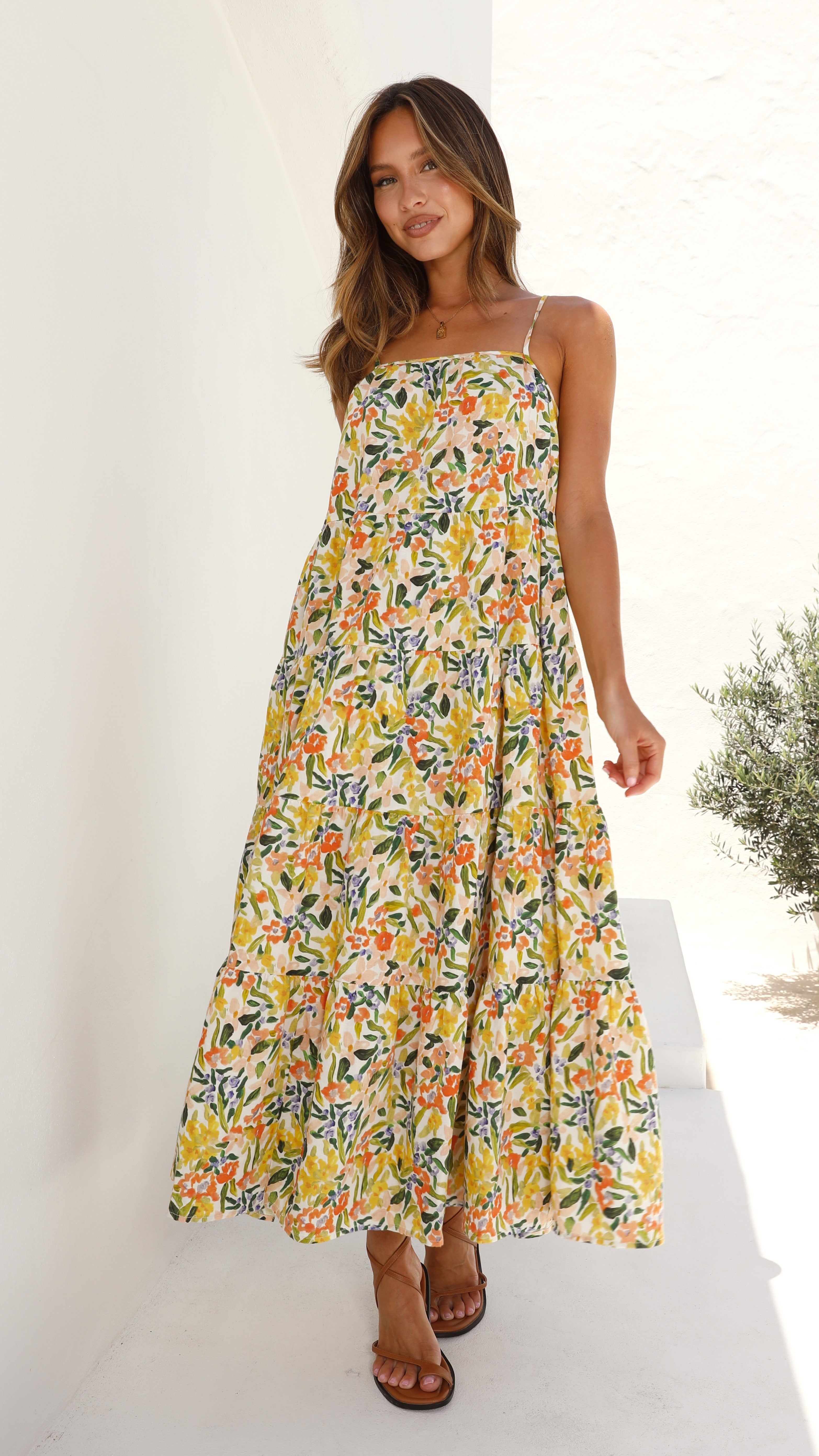 Bansi Maxi Dress - Lemon Floral sold by Billy J product image thumbnail 5