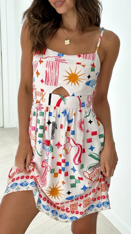 Dalmacio Mini Dress - Chiara Print sold by Billy J