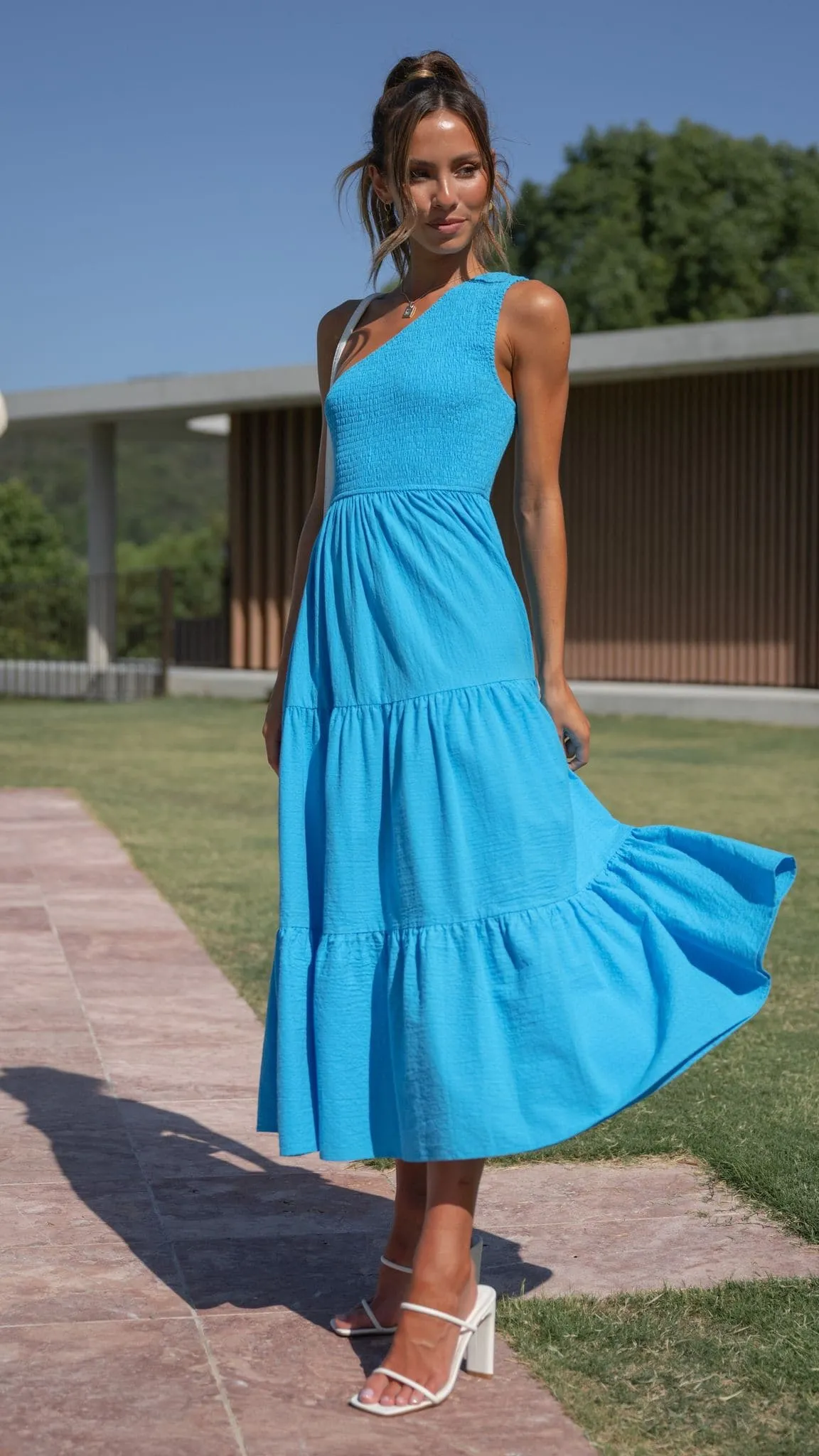 Cassy Midi Dress - Blue sold by Billy J product image thumbnail 3