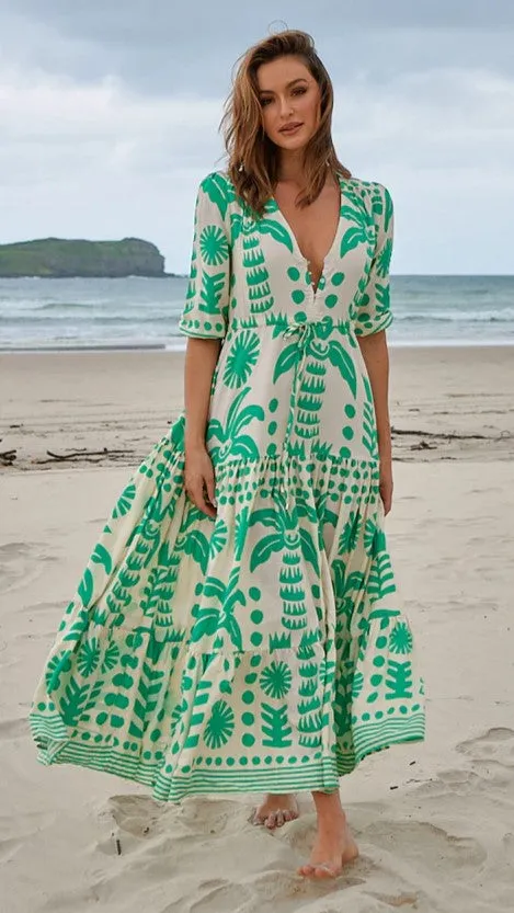 Tessa Maxi Dress - Nazare Print sold by Billy J