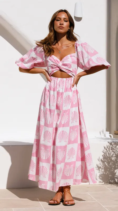 Marella Maxi Dress - Pink Shell sold by Billy J