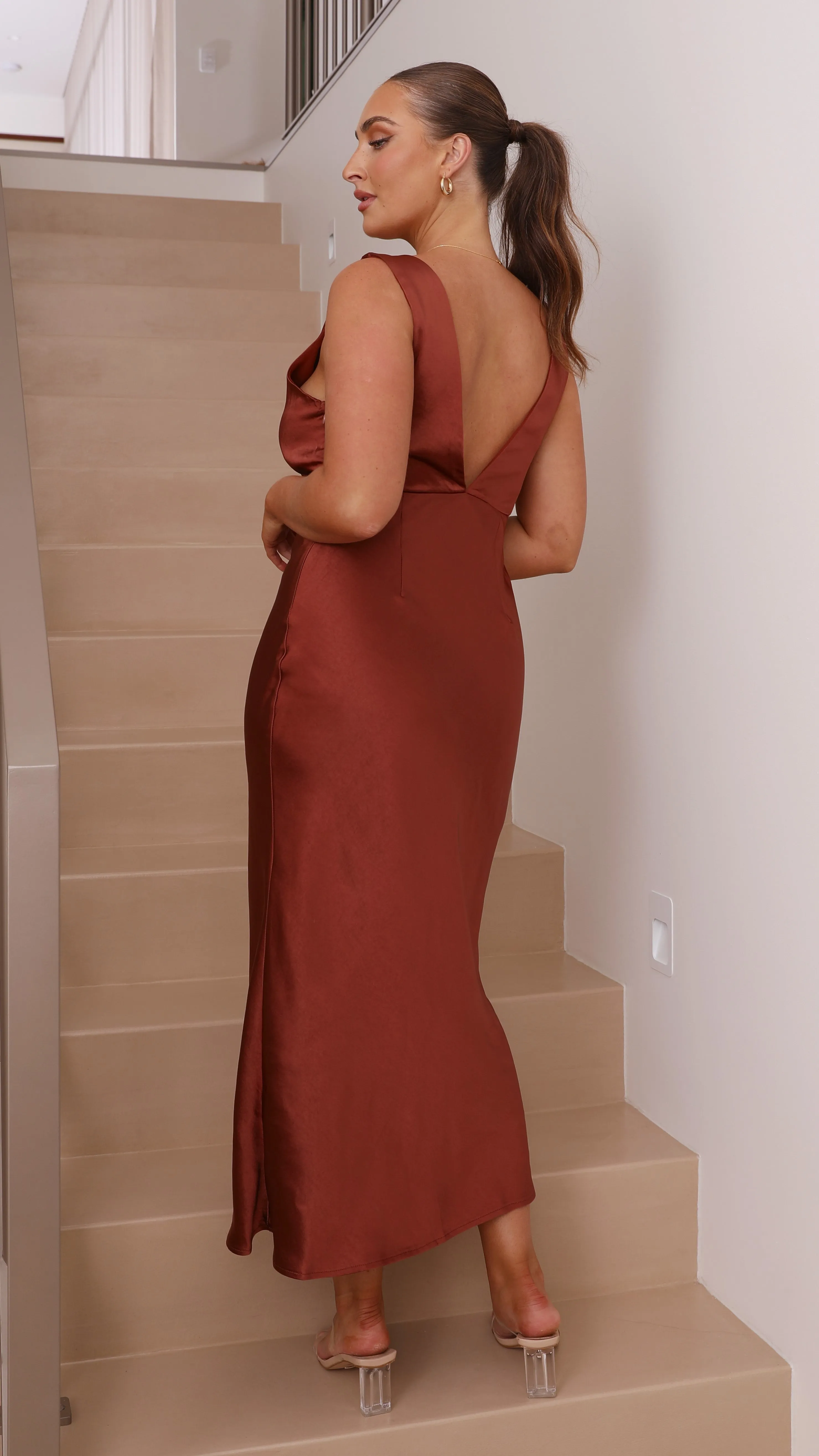 Sammie Maxi Dress - Rust sold by Billy J product image thumbnail 3