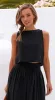 Persephone Crop Top - Black sold by Billy J