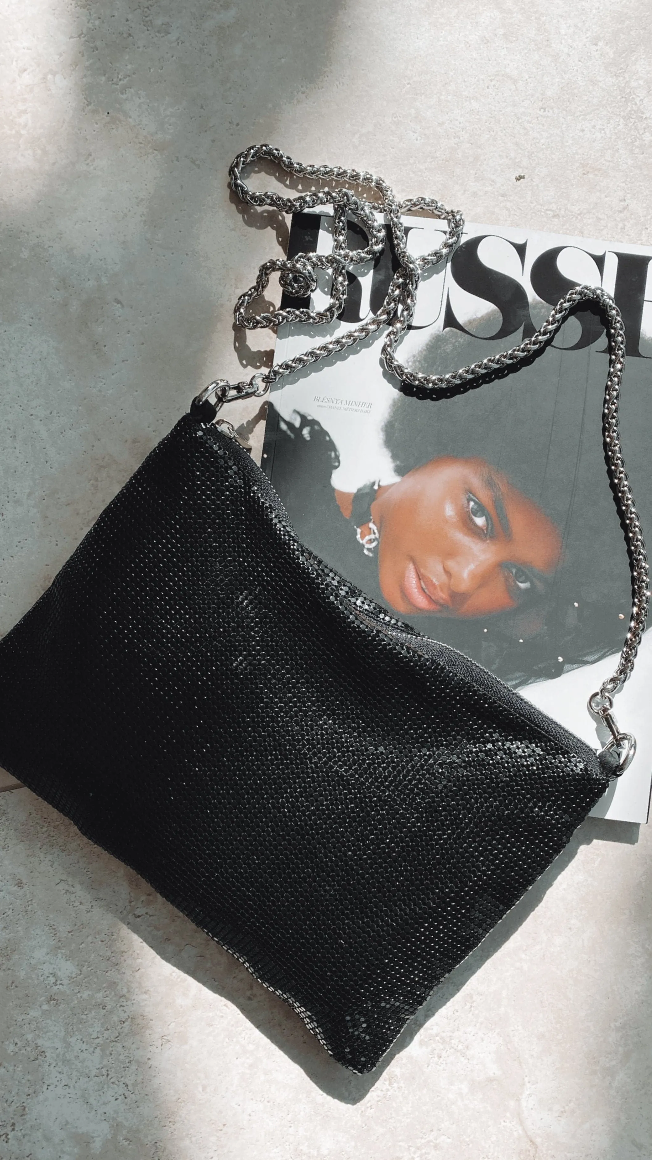 Chain Mesh Bag - Black sold by Billy J product image thumbnail 4