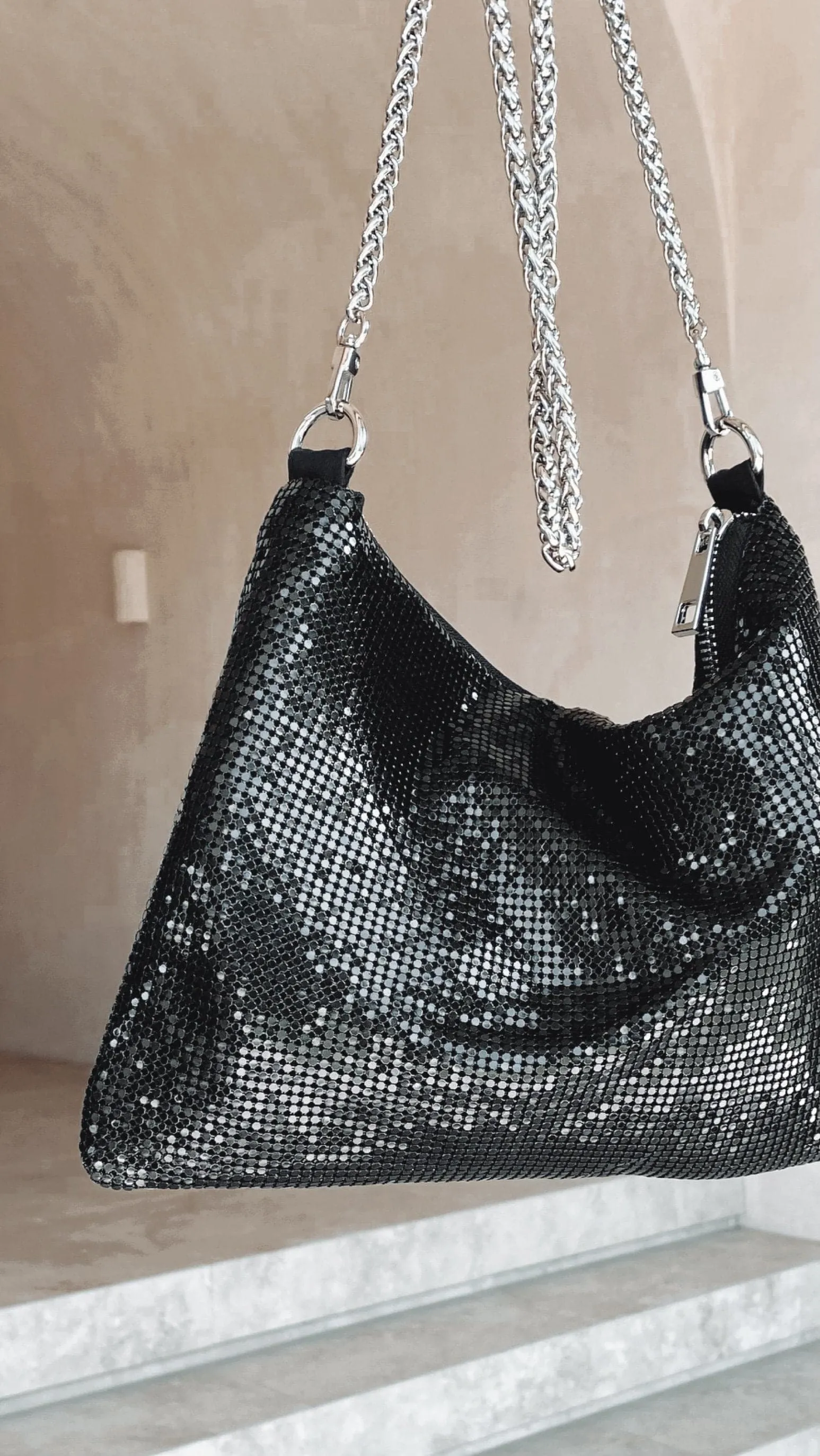 Chain Mesh Bag - Black sold by Billy J product image thumbnail 5
