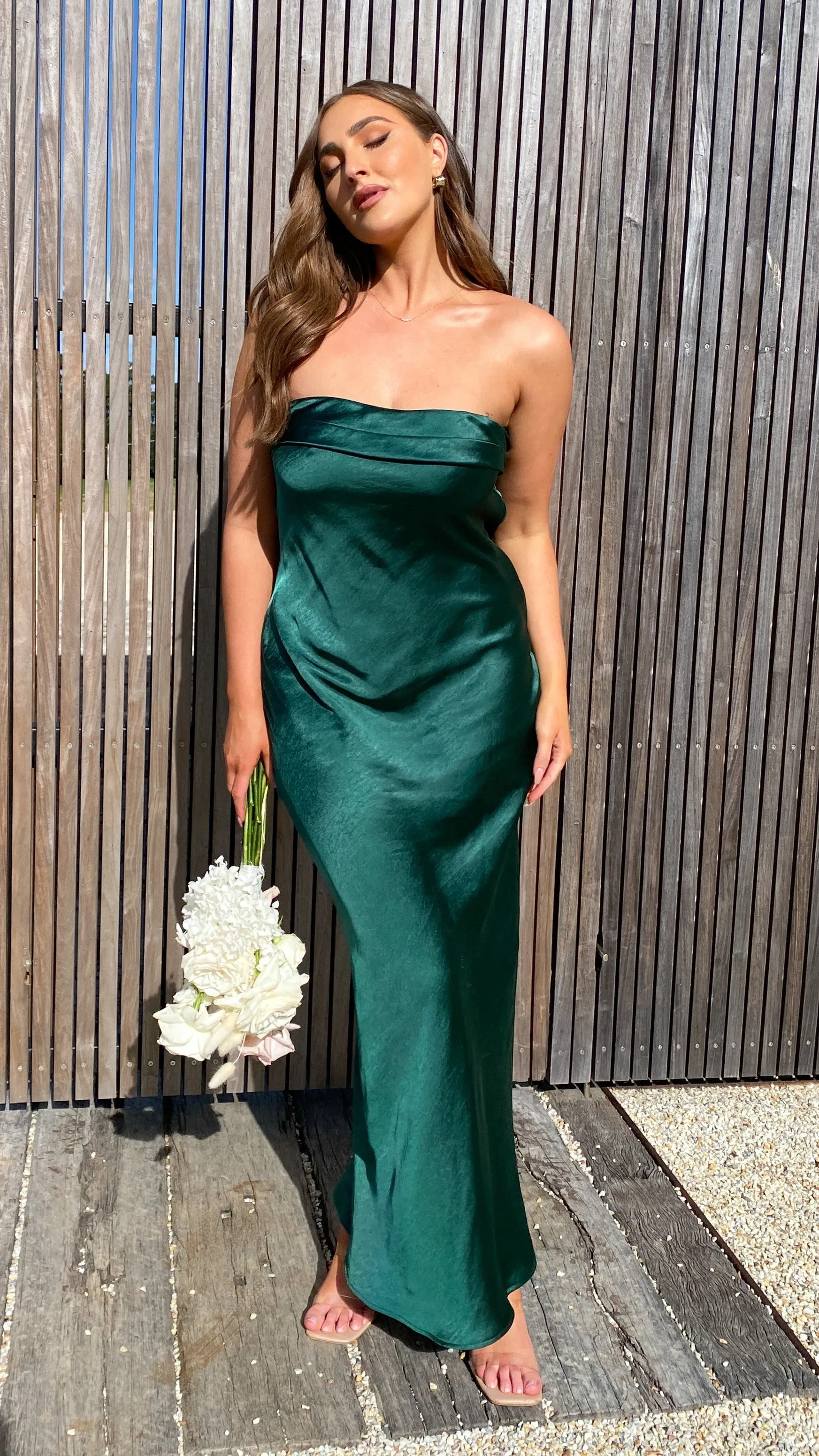 Gisele Maxi Dress - Emerald sold by Billy J product image thumbnail 2