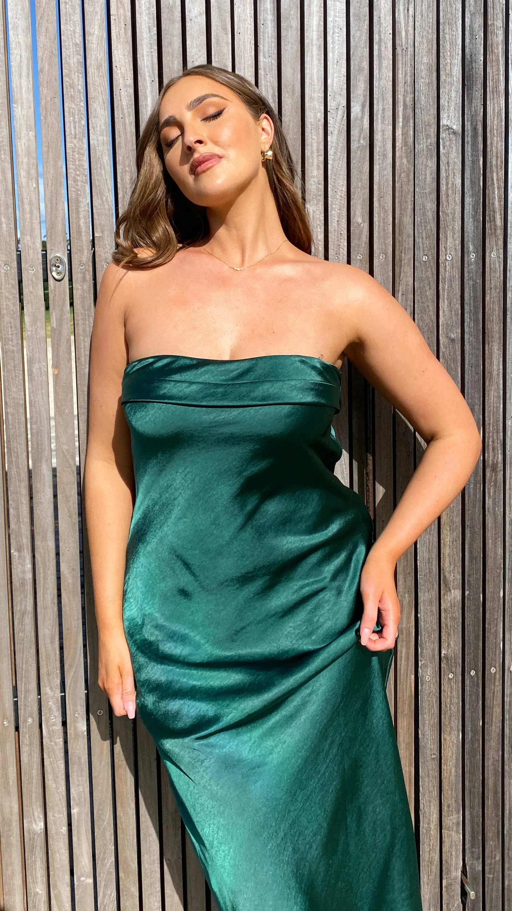 Gisele Maxi Dress - Emerald sold by Billy J product image thumbnail 4