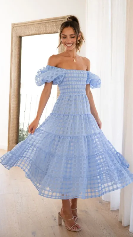 Deemi Maxi Dress - Blue sold by Billy J