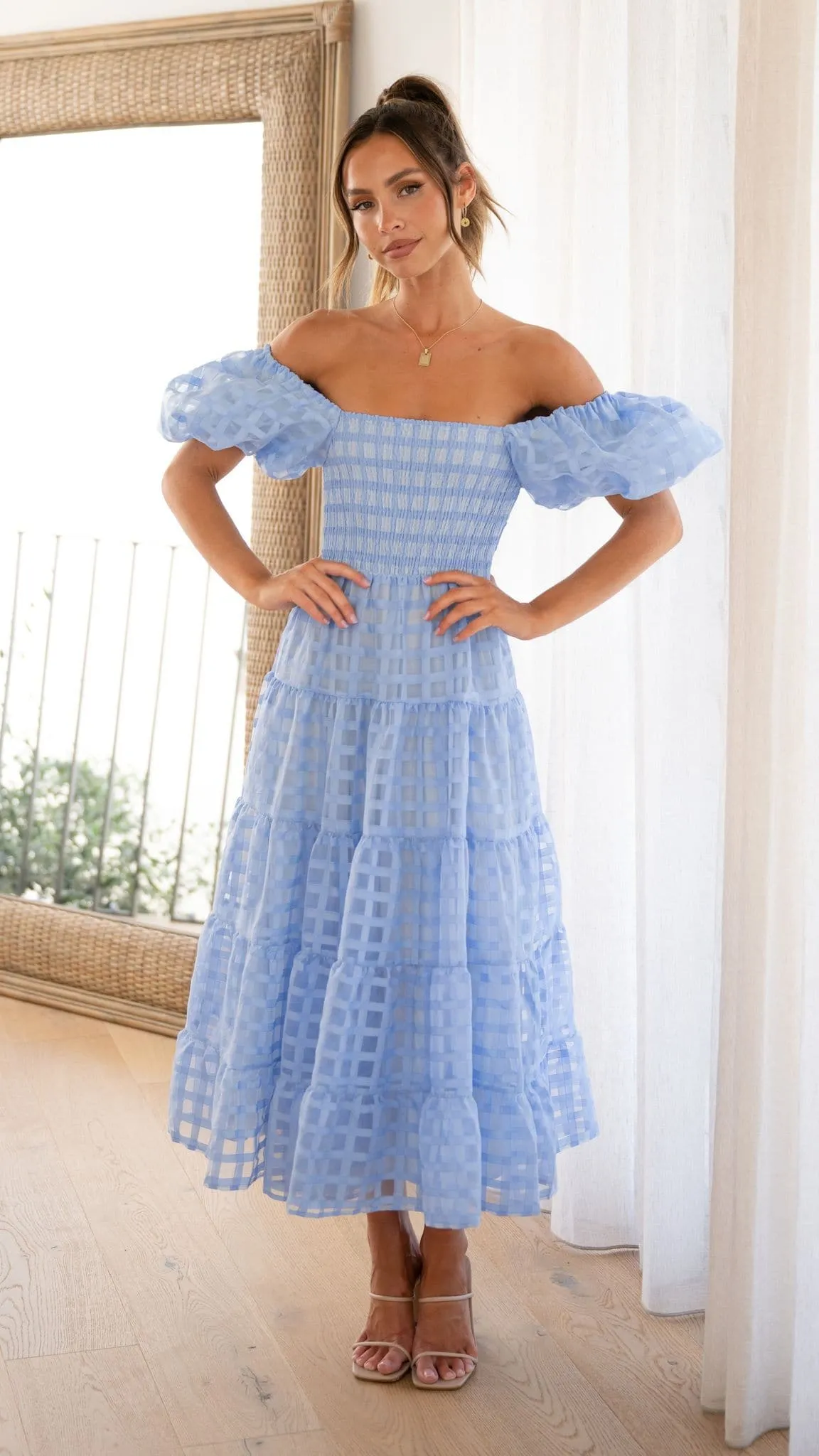 Deemi Maxi Dress - Blue sold by Billy J product image thumbnail 5