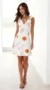 Fakhiri Mini Dress - White / Orange Bonjour sold by Billy J