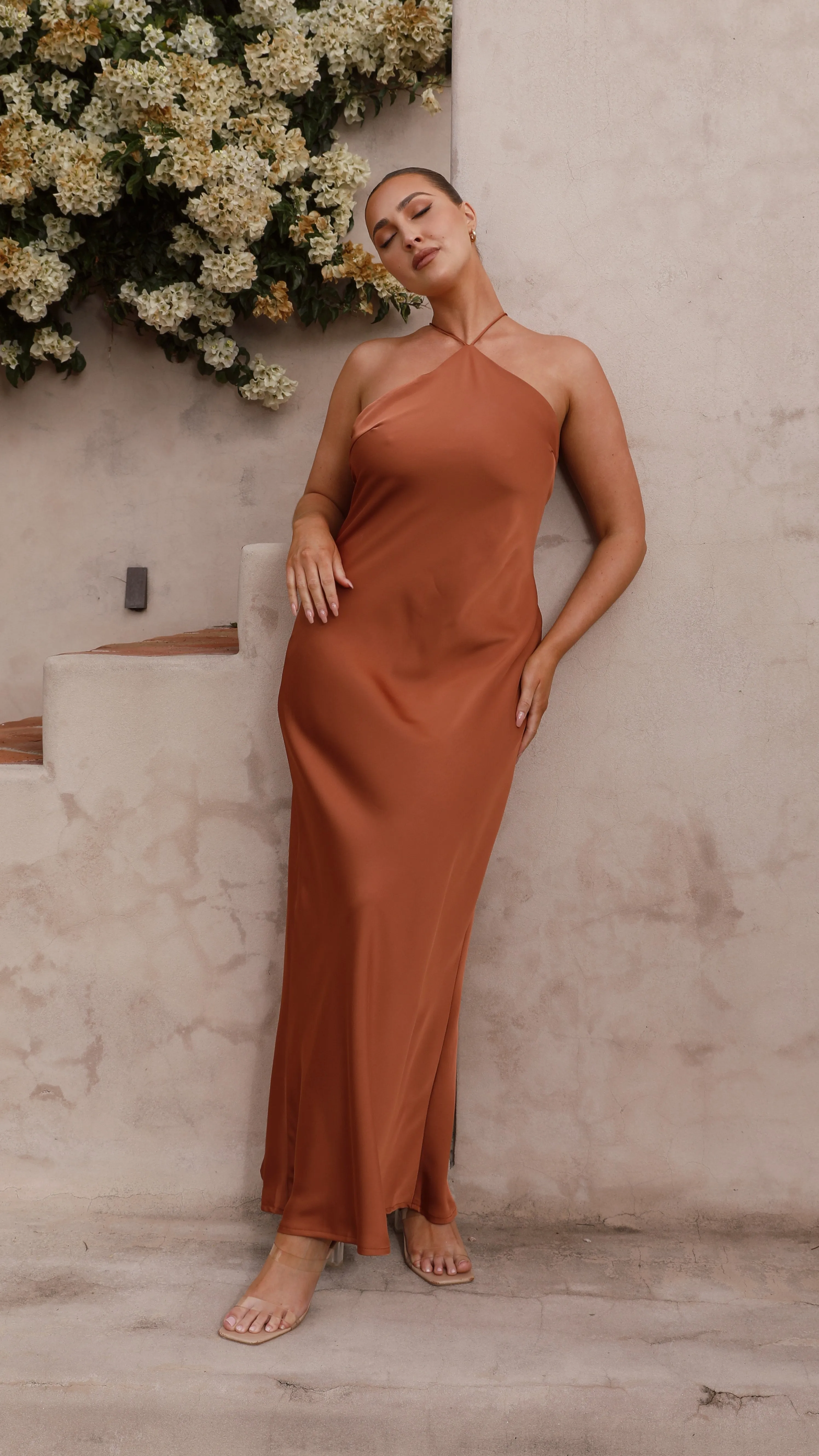 Chiara Maxi Dress - Copper sold by Billy J product image thumbnail 5