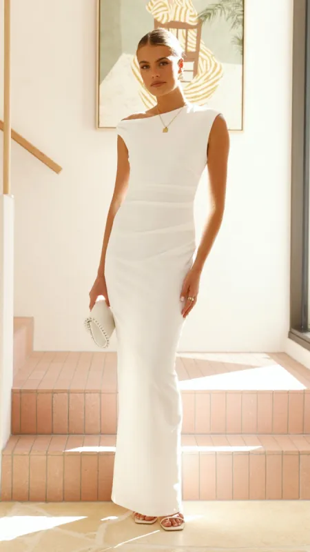Lilah Maxi Dress - White sold by Billy J