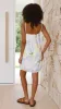 Bethani Mini Dress - Blue / Yellow Holiday Print sold by Billy J