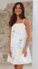 Bethani Mini Dress - Blue / Yellow Holiday Print sold by Billy J