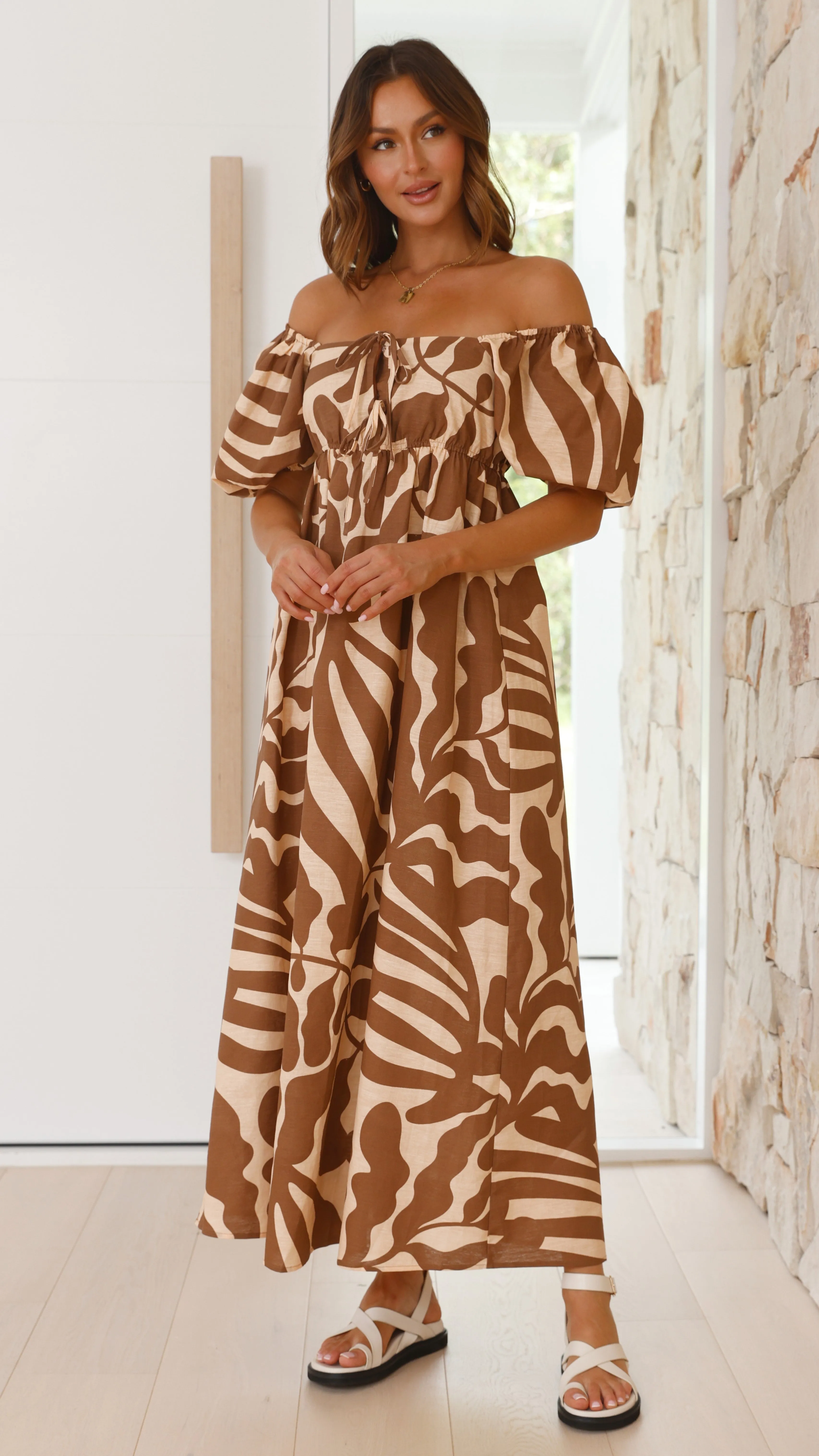 Penelope Maxi Dress - Sea Fern Print sold by Billy J product image thumbnail 3