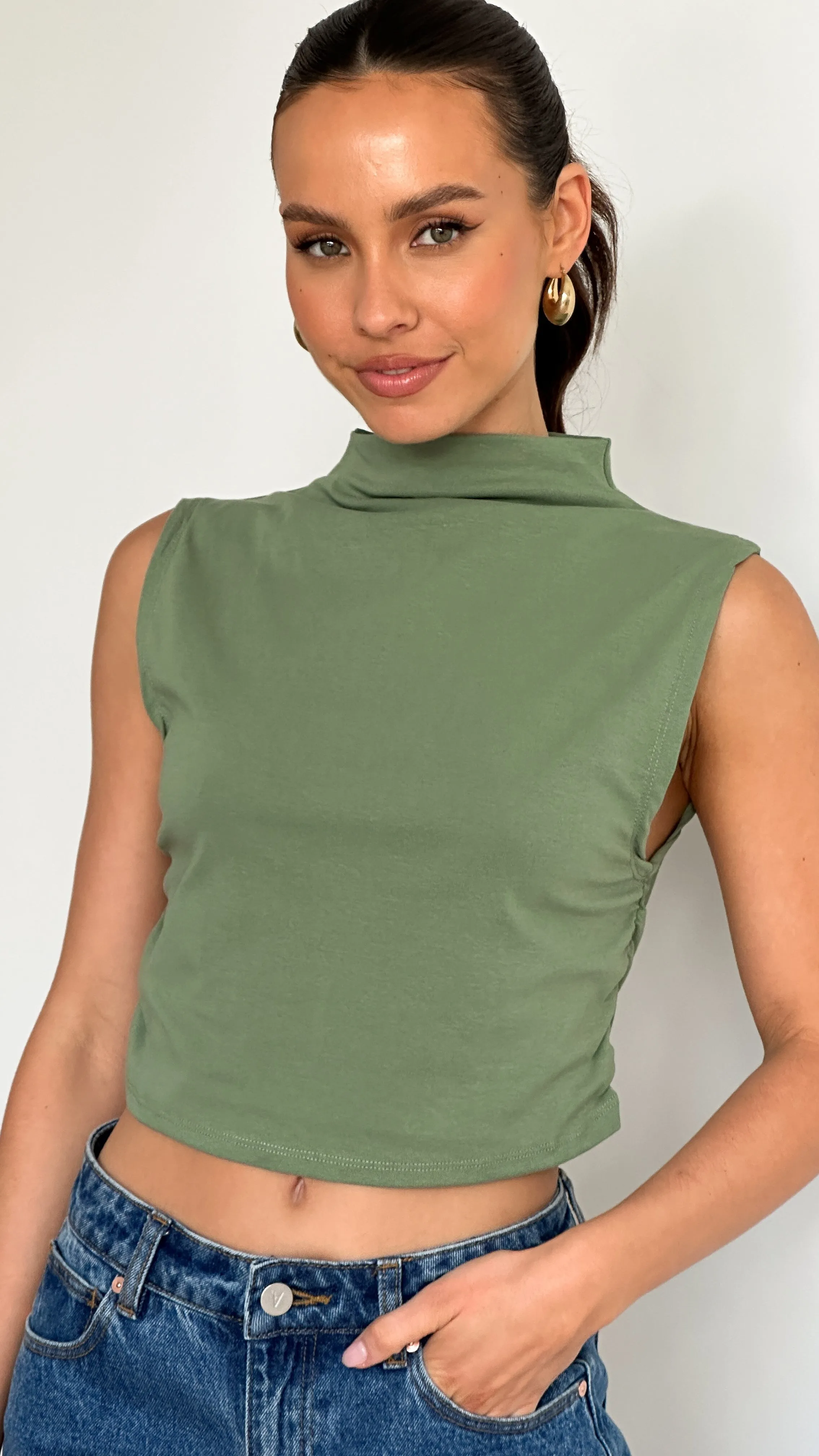 Banx Top - Olive sold by Billy J product image thumbnail 4