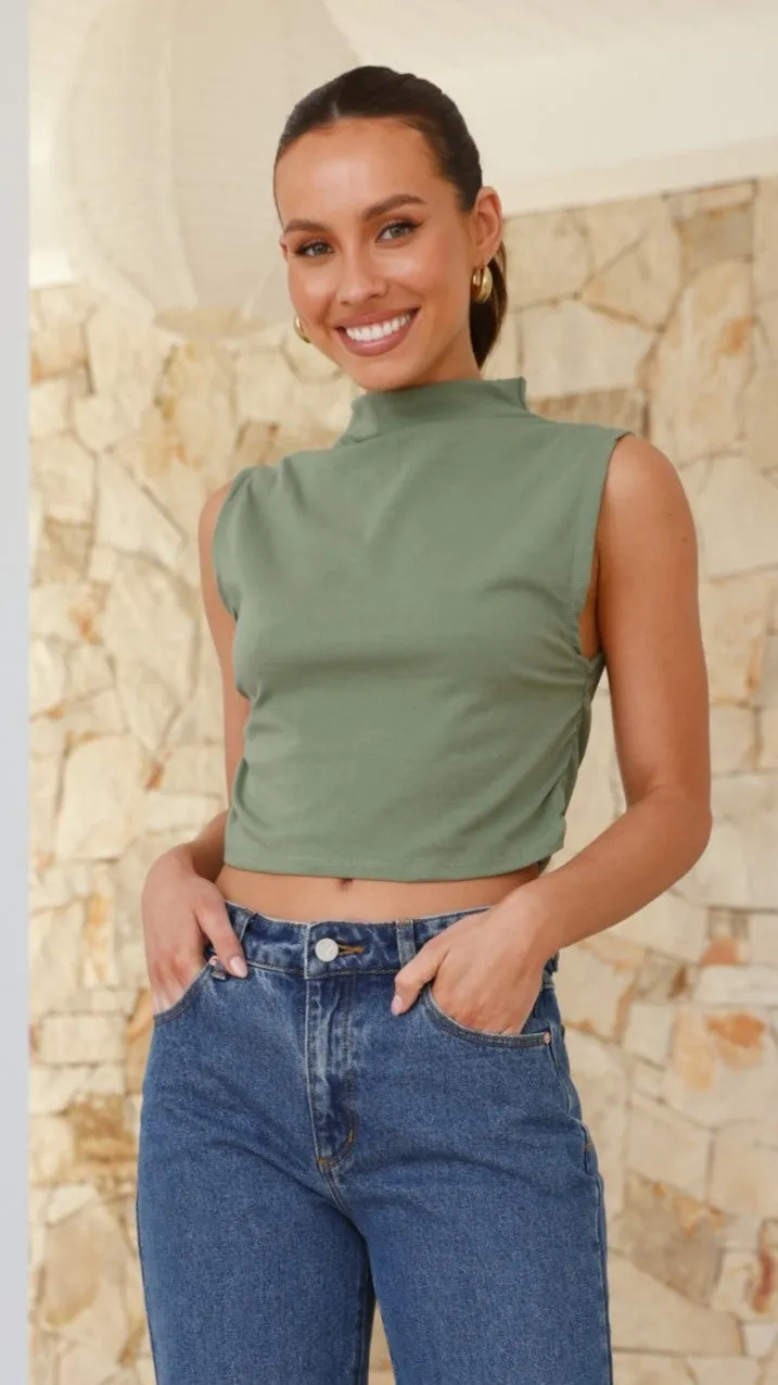 Banx Top - Olive sold by Billy J