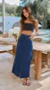 Lavey Midi Skirt - Dark Denim sold by Billy J