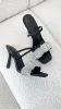 Brandi Heel - Black Satin Diamante sold by Billy J