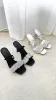 Brandi Heel - Black Satin Diamante sold by Billy J