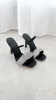 Brandi Heel - Black Satin Diamante sold by Billy J