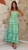 Terrah Maxi Dress - Green Stripe sold by Billy J