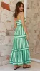 Terrah Maxi Dress - Green Stripe sold by Billy J