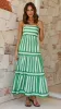 Terrah Maxi Dress - Green Stripe sold by Billy J