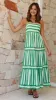 Terrah Maxi Dress - Green Stripe sold by Billy J
