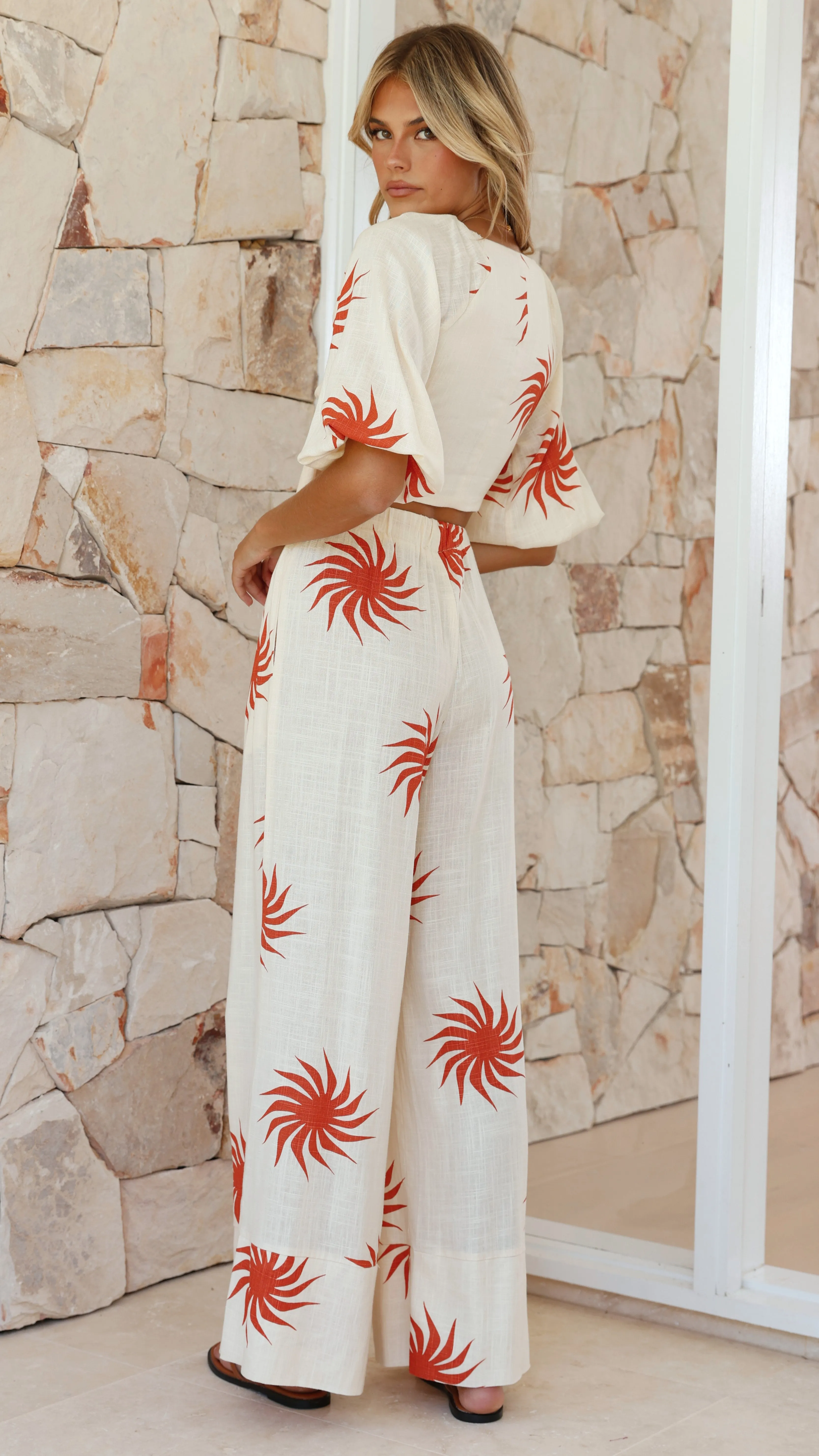 Amira Crop Top - Milk Sun Print sold by Billy J product image thumbnail 4