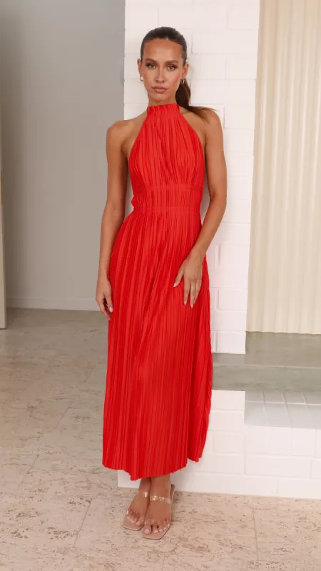 Frances Maxi Dress - Blood Orange sold by Billy J