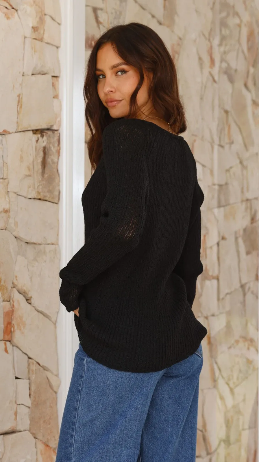 Casale Knit Top - Black sold by Billy J product image thumbnail 4