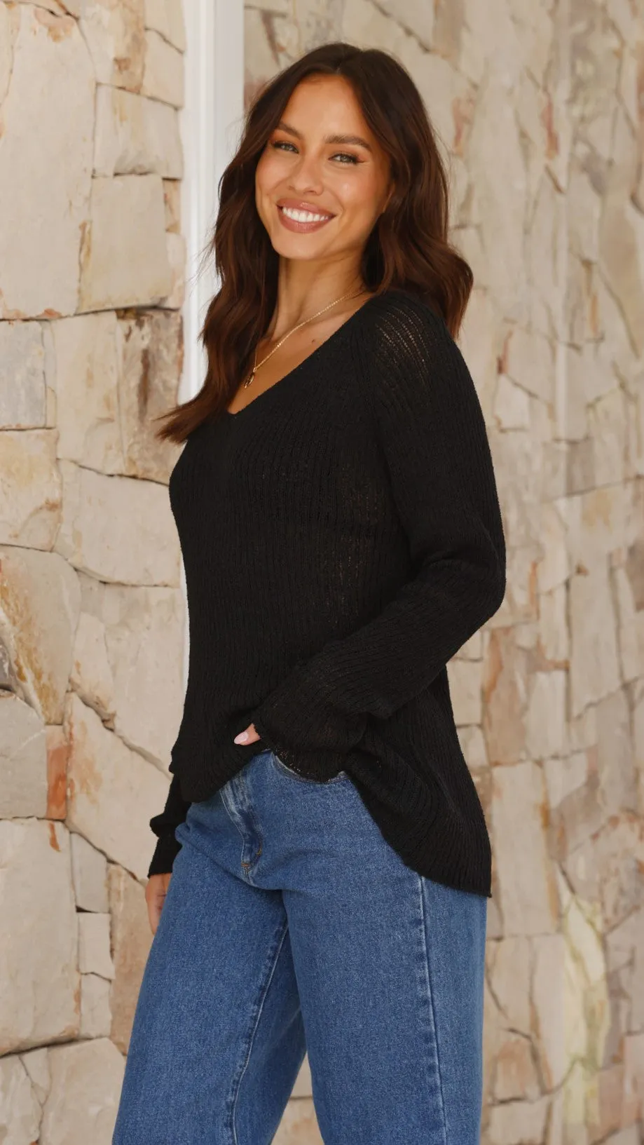 Casale Knit Top - Black sold by Billy J product image thumbnail 5