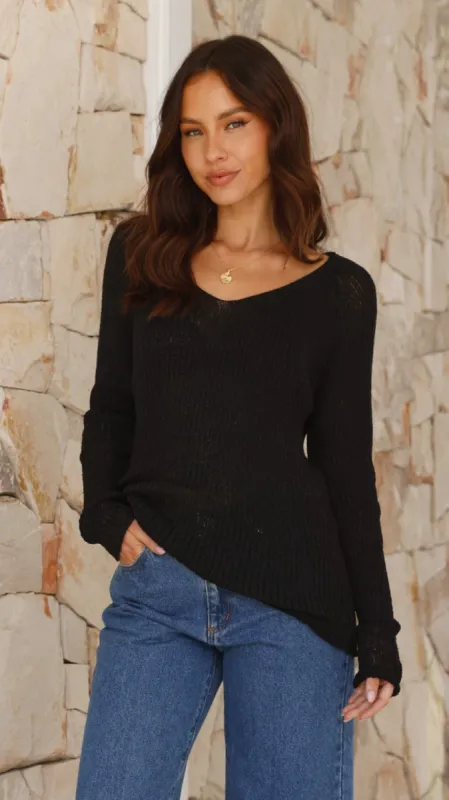 Casale Knit Top - Black sold by Billy J
