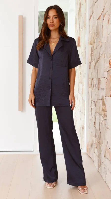 Courtney Pants - Navy sold by Billy J