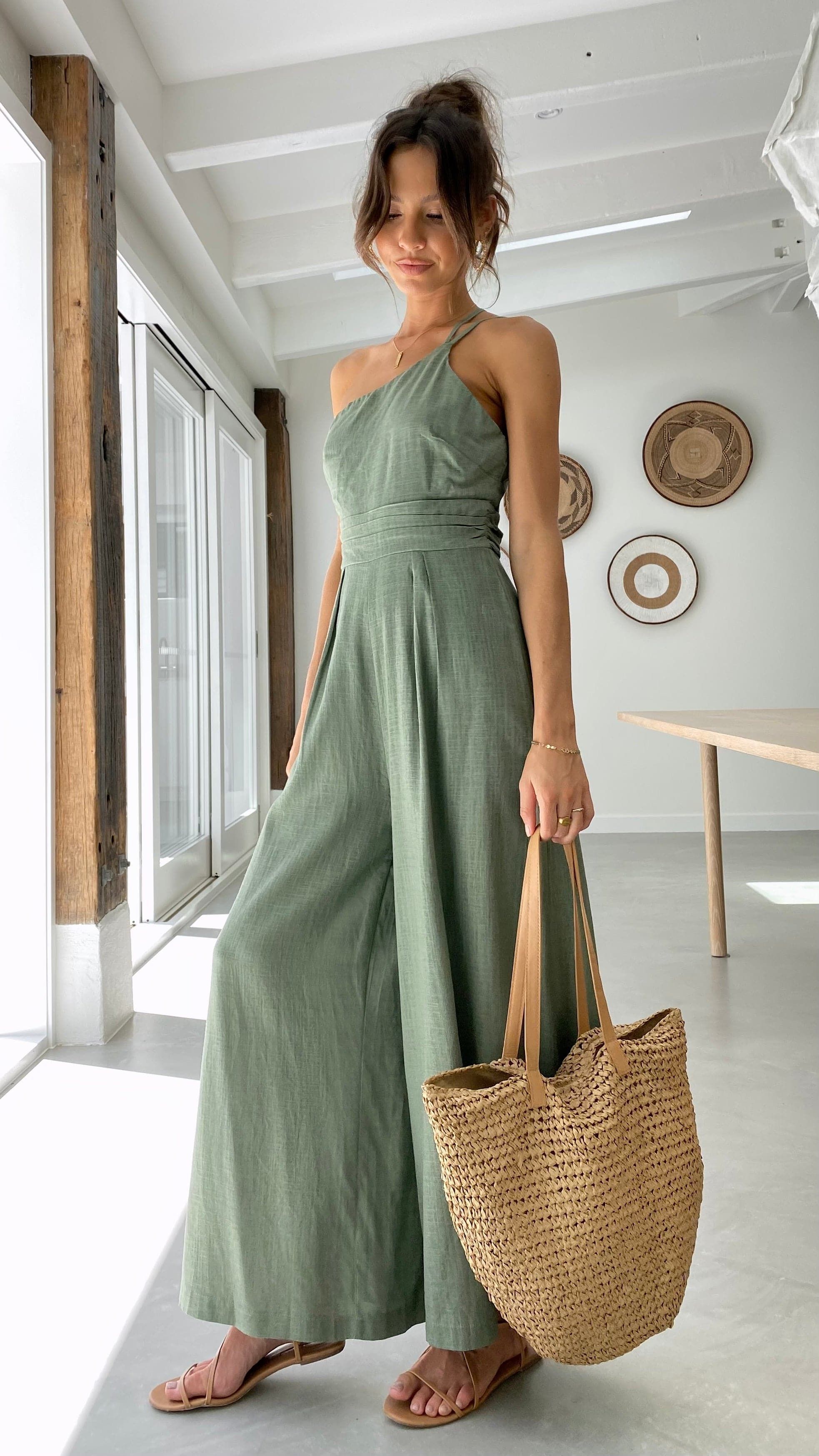 Samaya Jumpsuit - Khaki sold by Billy J product image thumbnail 4