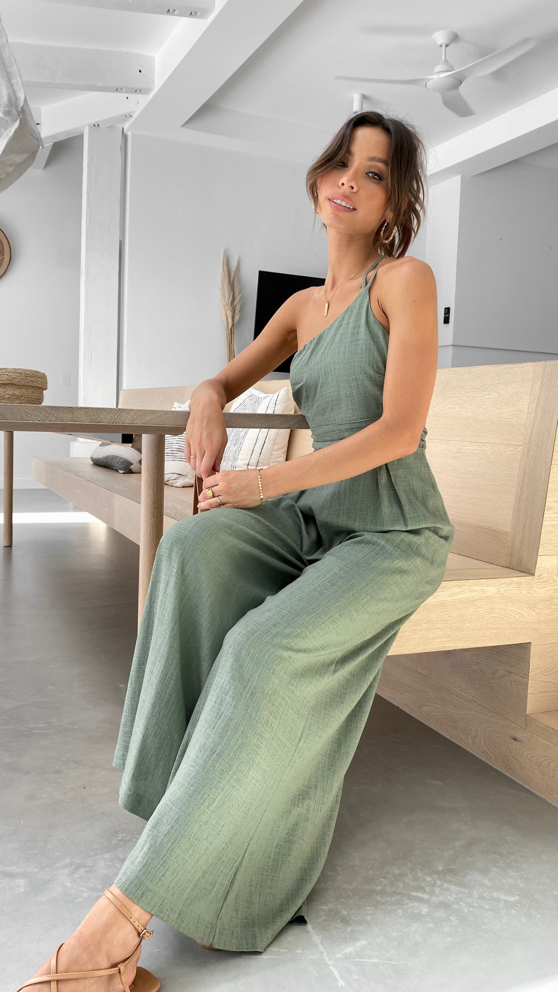 Samaya Jumpsuit - Khaki sold by Billy J product image thumbnail 3