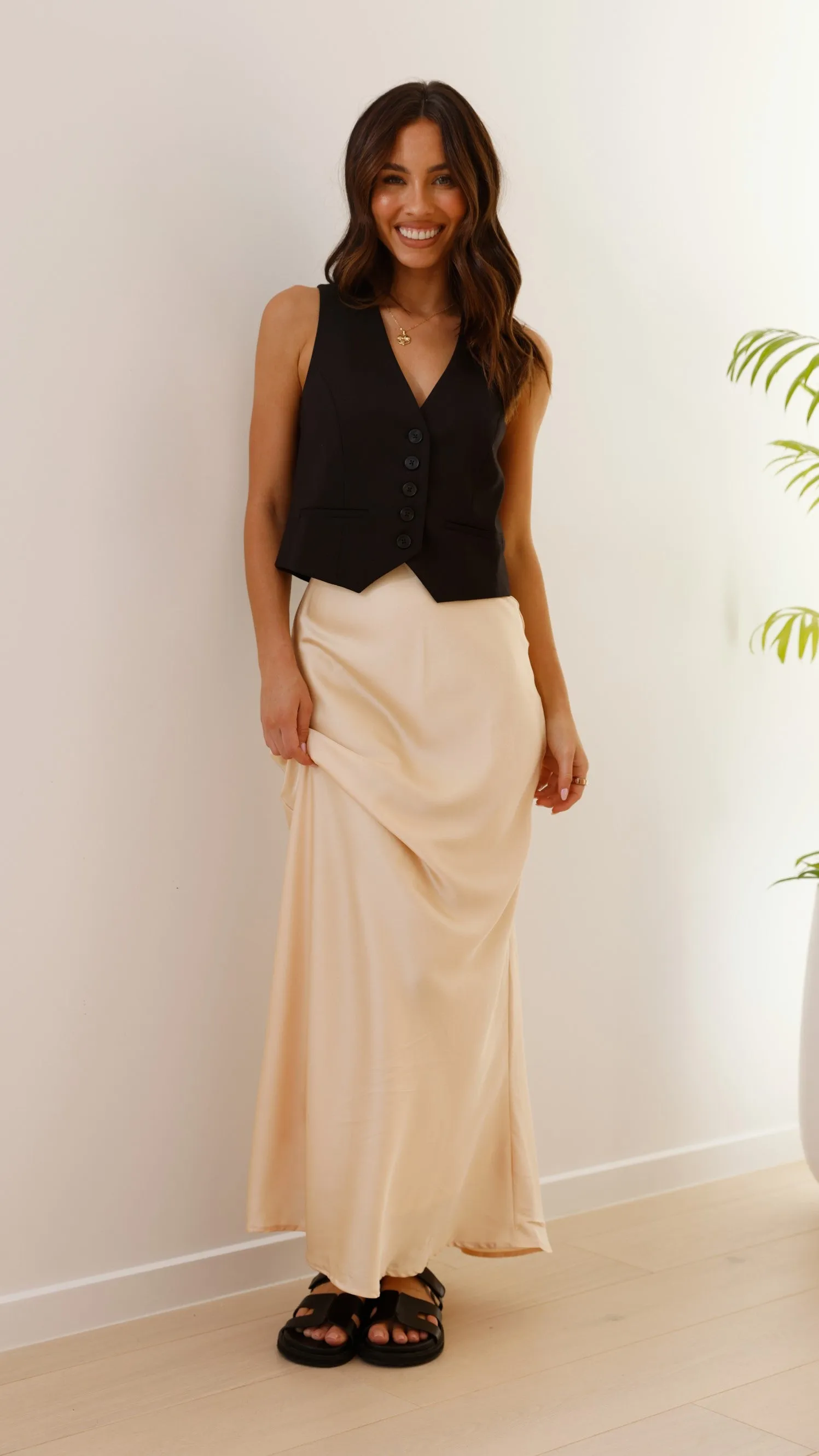 Maceo Maxi Skirt - Beige sold by Billy J product image thumbnail 2