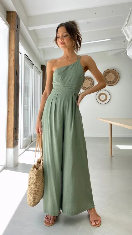 Samaya Jumpsuit - Khaki sold by Billy J