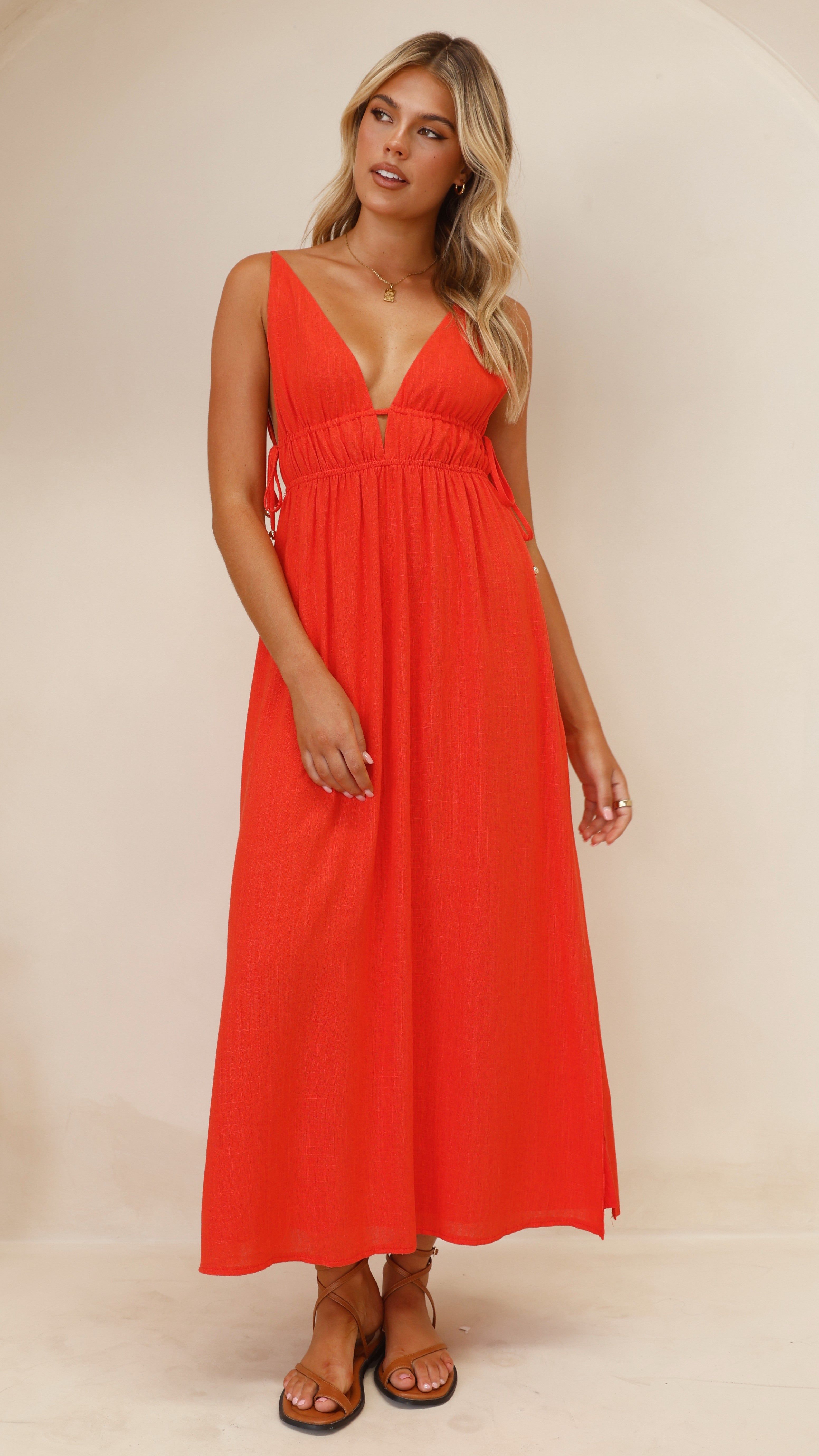 Solita Maxi Dress - Red sold by Billy J product image thumbnail 5