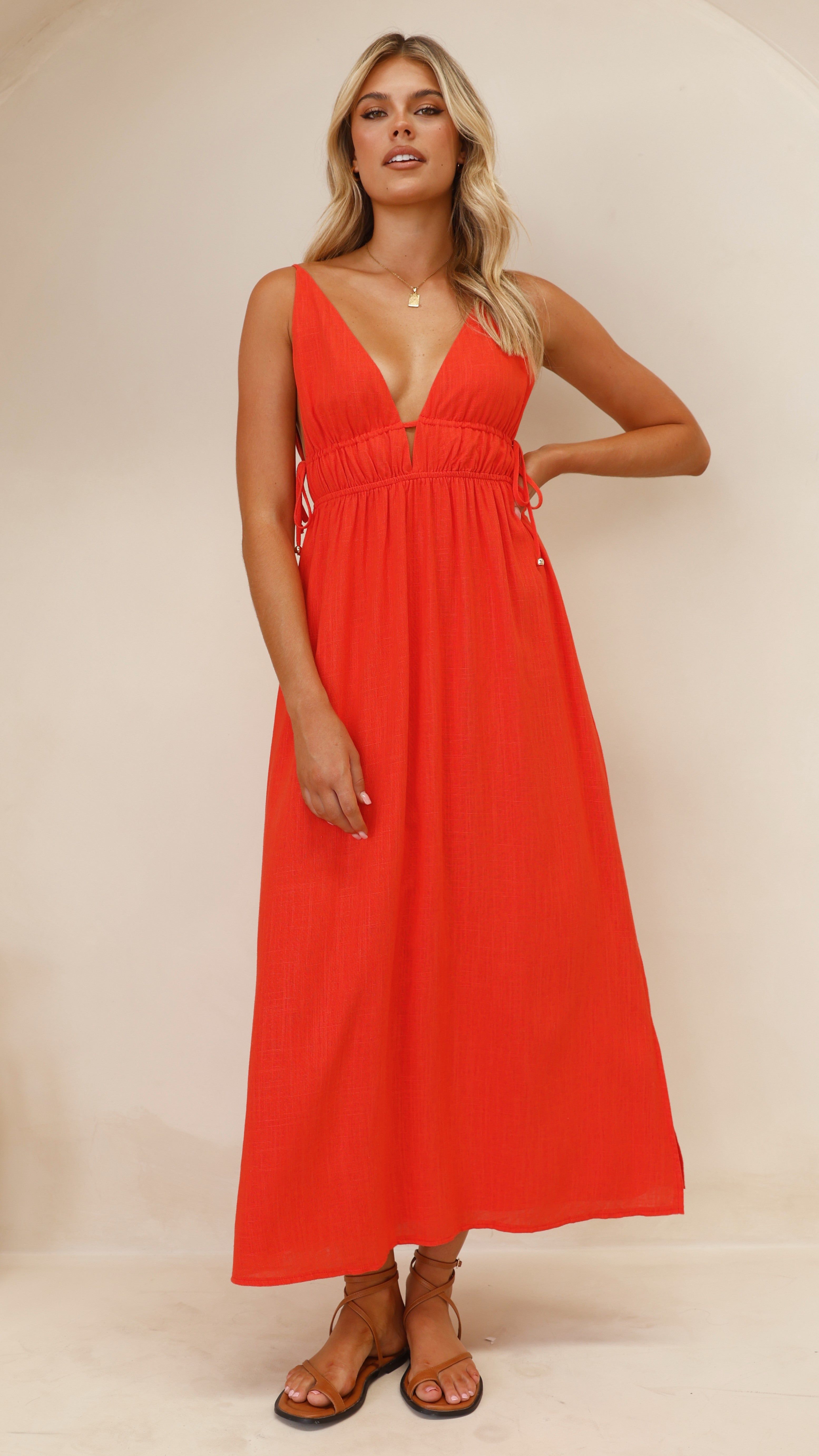 Solita Maxi Dress - Red sold by Billy J product image thumbnail 4
