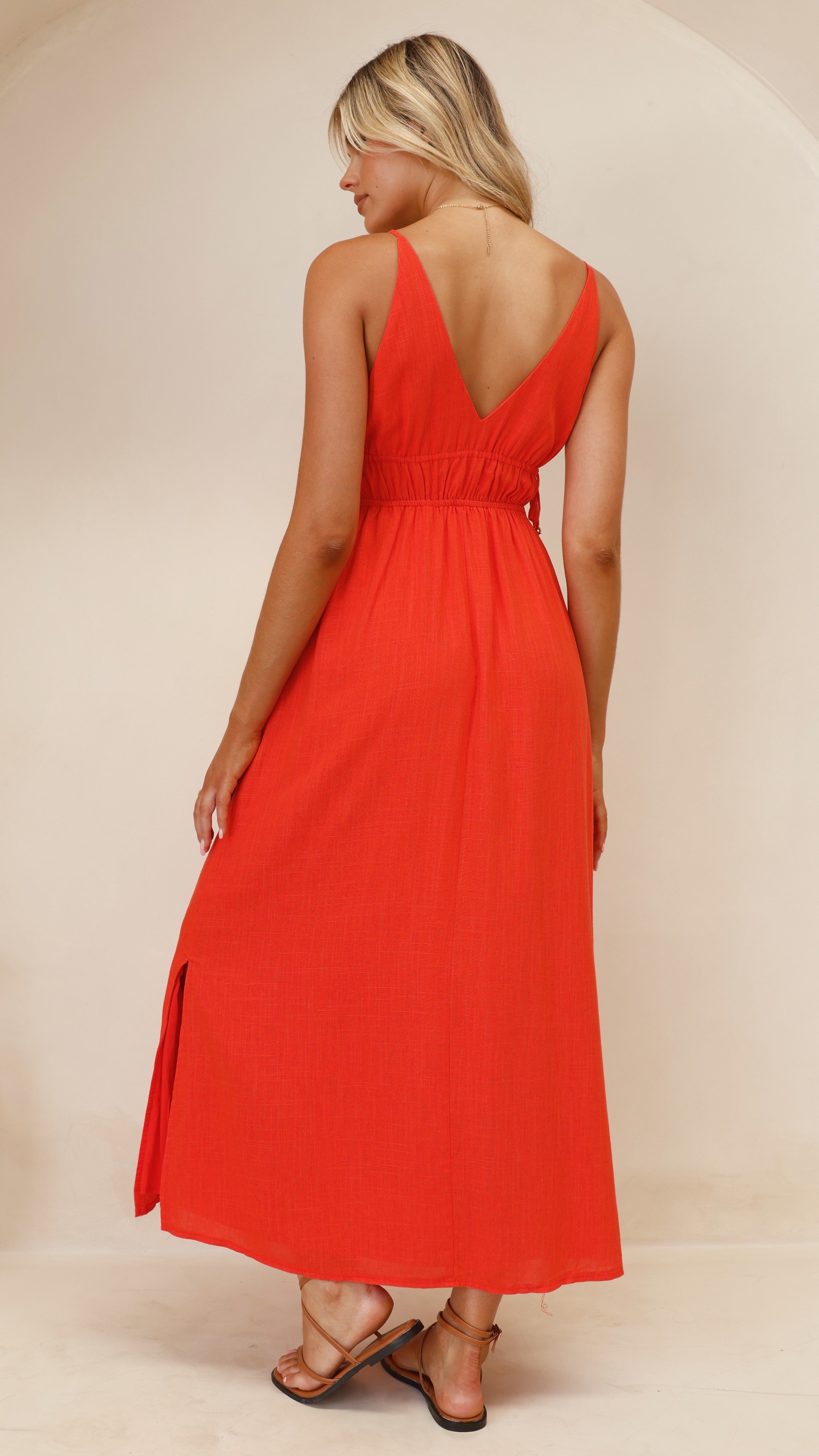 Solita Maxi Dress - Red sold by Billy J product image thumbnail 2