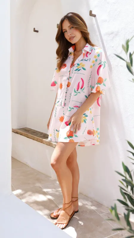 Aralyn Playsuit - Peach Limone sold by Billy J