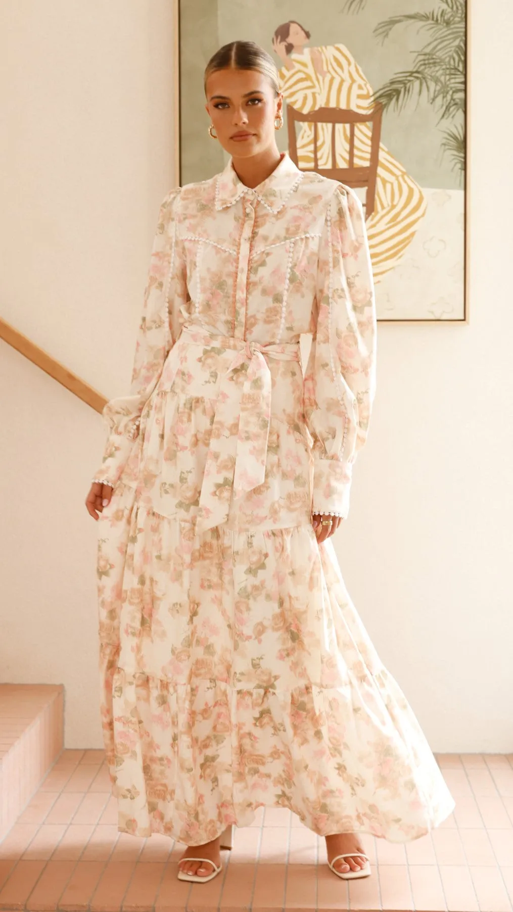 Bahari Long Sleeve Top - Blossom Print sold by Billy J product image thumbnail 4