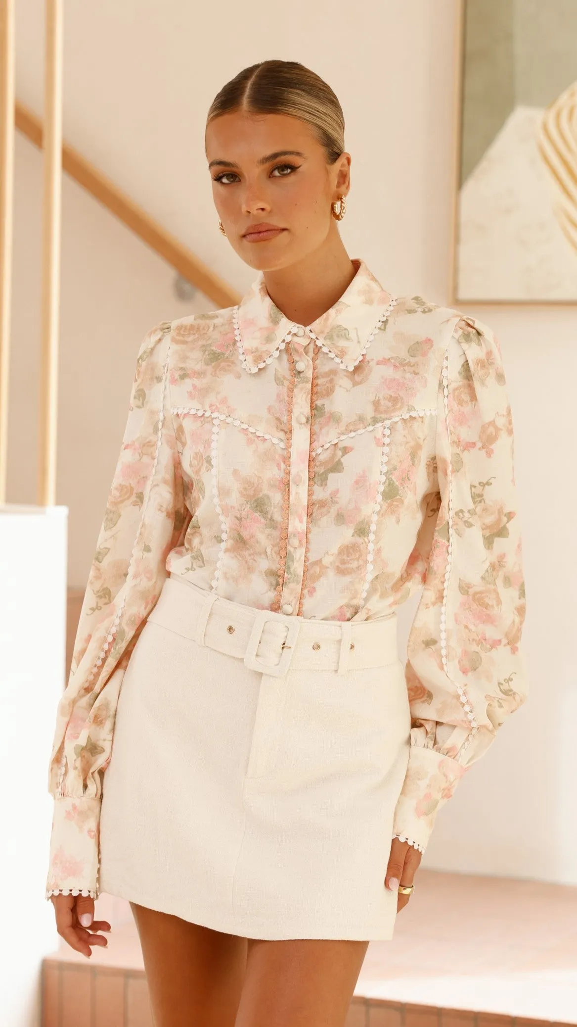 Bahari Long Sleeve Top - Blossom Print sold by Billy J